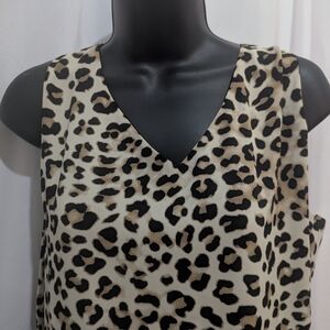 NWT Chico's 4 In 1 Top. Leopard And Black, Reversible. Size 2 Chico's Sizing